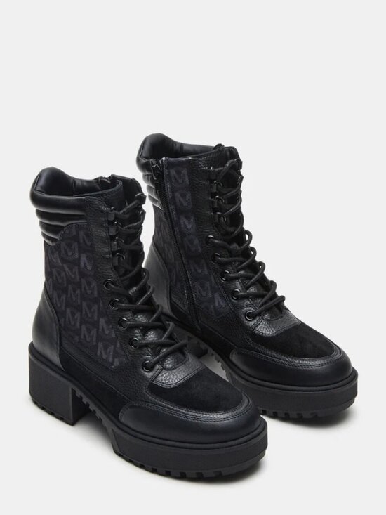 Steve Madden Shoes - Steve Madden Hiker Boot - Color: Black Multi - Size: 8.5